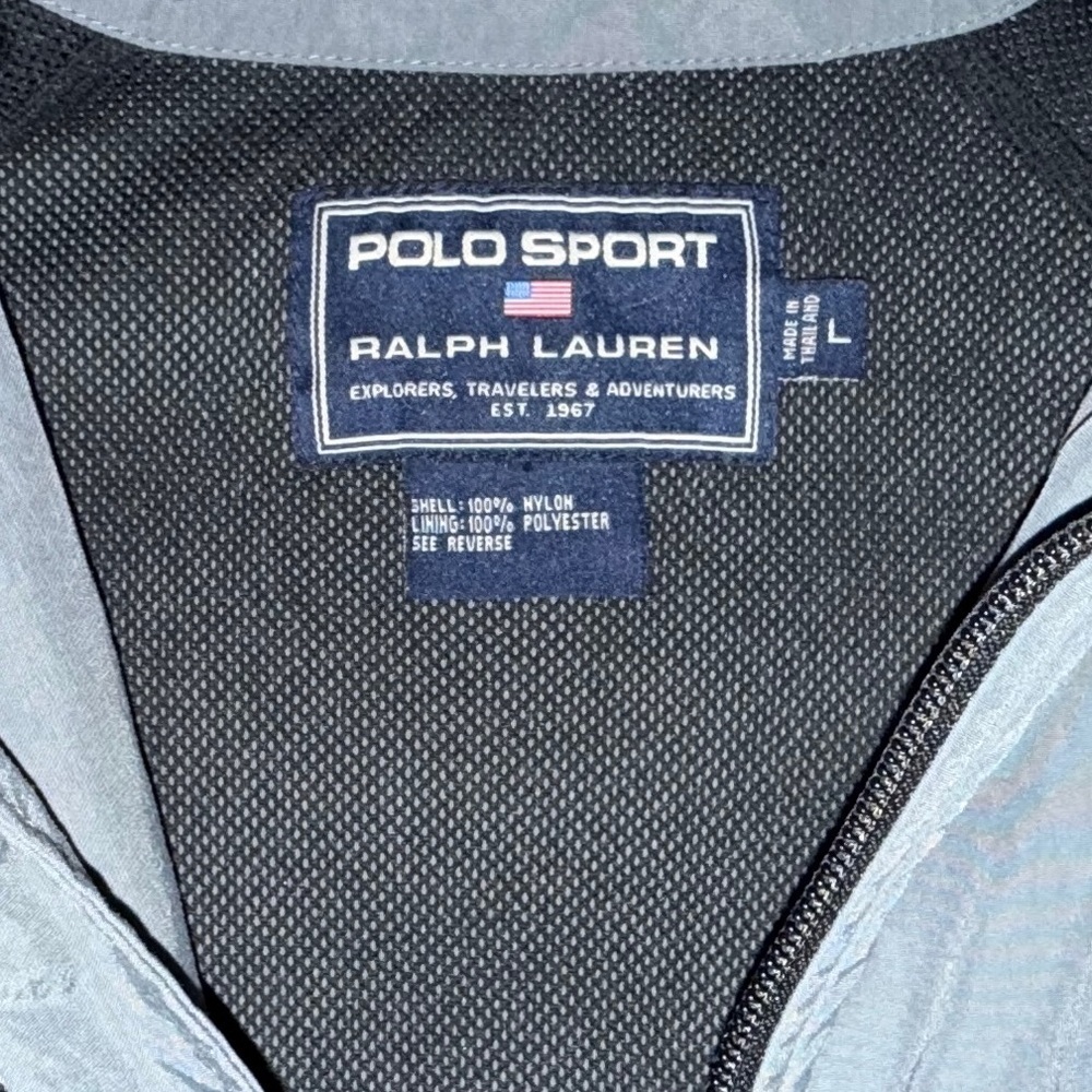 Vintage Polo Sport Ralph Lauren Navy/Gray Jacket - Men's Size Large - Picture 11 of 17